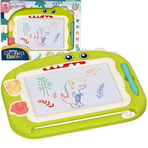 WOOPIE Znikopis Tablica Magnetyczna Kolorowa + 2 Stempelki Dinozaur WOOPIE Znikopis Tablica Magnetyczna Kolorowa + 2 Stempelki Dinozaur