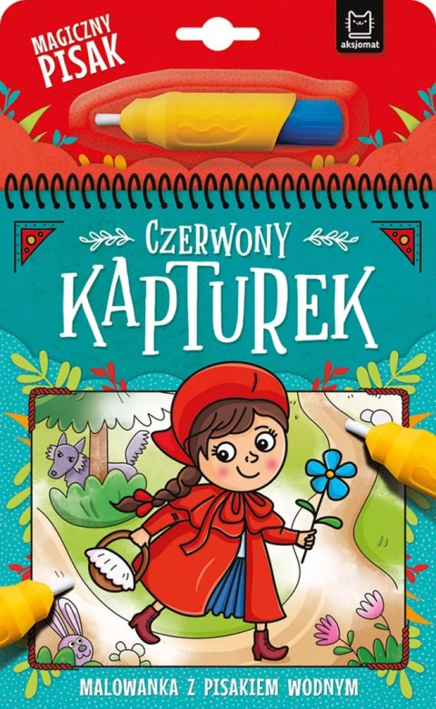 Czerwony Kapturek. Malowanka z pisakiem wodnym Czerwony Kapturek. Malowanka z pisakiem wodnym