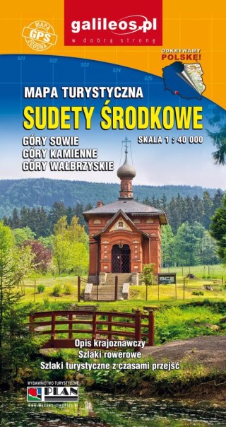 Mapa turystyczna - Sudety Środkowe 1:40 000