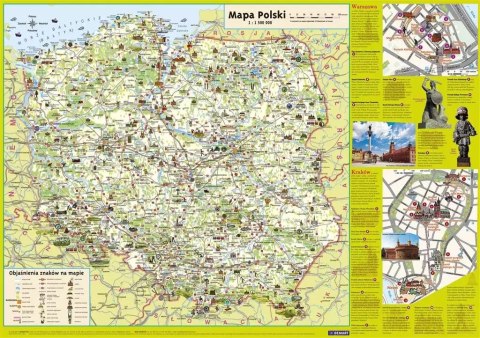 Plansza edukacyjna - Mapa Polski Junior Plansza edukacyjna - Mapa Polski Junior