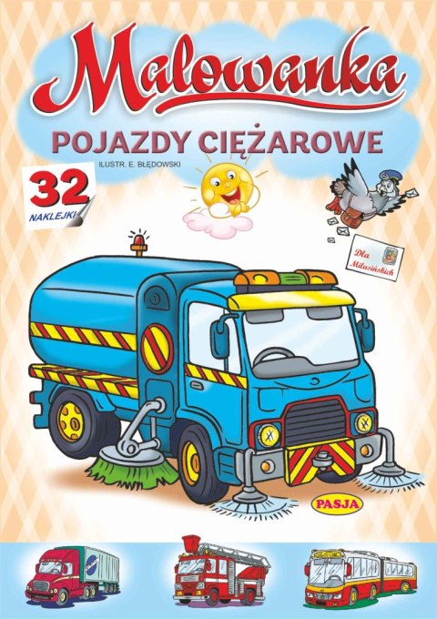 Pojazdy ciężarowe. Malowanka Pojazdy ciężarowe. Malowanka