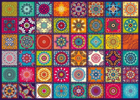 Puzzle 1000 elementów. Ozdobne kwadraty 30677