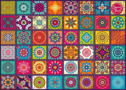 Puzzle 1000 elementów. Ozdobne kwadraty 30677