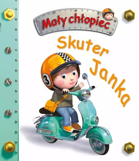 Skuter Janka. Mały chłopiec Skuter Janka. Mały chłopiec
