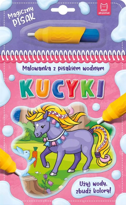 Kucyki. Malowanka z pisakiem wodnym Kucyki. Malowanka z pisakiem wodnym
