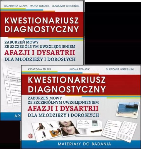 Kwestionariusz diagnostyczny zaburzeń mowy ze szczególnym uwzględnieniem afazji i dysartrii dla młodzieży i dorosłych Materiały Kwestionariusz diagnostyczny zaburzeń mowy ze szczególnym uwzględnieniem afazji i dysartrii dla młodzieży i dorosłych Materiały
