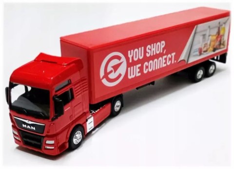 METALOWY MODEL TIR MAN TGX KONTENER CIĘŻARÓWKA METALOWY MODEL TIR MAN TGX KONTENER CIĘŻARÓWKA