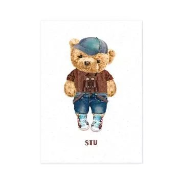 Plakat 30x40 cm. Fluffy Puffy Stu Plakat 30x40 cm. Fluffy Puffy Stu