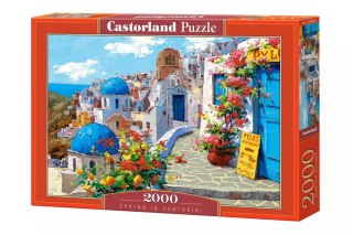 Puzzle 2000 elementów. Wiosna w Santorini