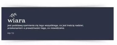 Zakładka duża - Wiara jest Zakładka duża - Wiara jest