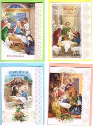 Karnet B6 Boże Narodzenie BNM religia (10szt)