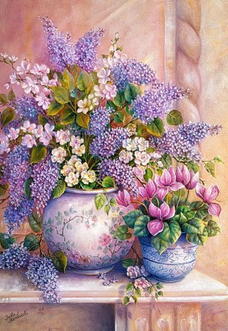 Puzzle 1500 elementów. Lilac flowers