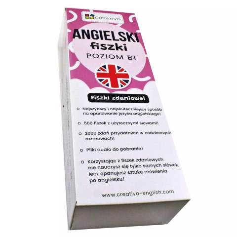 Angielski. Fiszki zdaniowe. Poziom B1 Angielski. Fiszki zdaniowe. Poziom B1