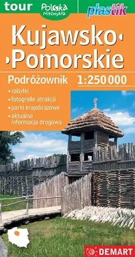 Mapa turystyczna. Kujawsko-pomorskie. Podróżownik, 1:250000