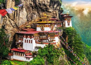 Puzzle 2000 elementów. Tygrysie Gniazdo, Bhutan