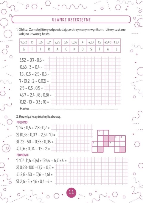 Sposób na matematykę. Ćwiczenia dla klasy VI Sposób na matematykę. Ćwiczenia dla klasy VI