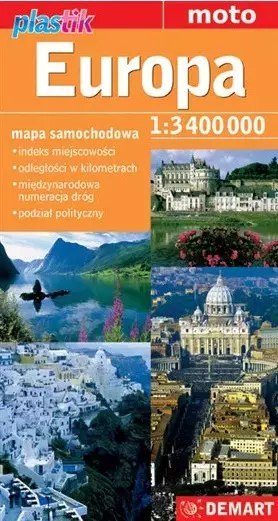 Europa. Mapa w skali 1:3400 000 Europa. Mapa w skali 1:3400 000