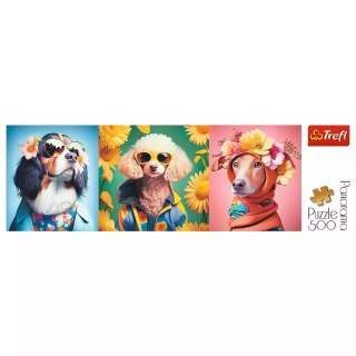 Puzzle 500el Trefl Pokaz Mody Psia Edyc Panorama