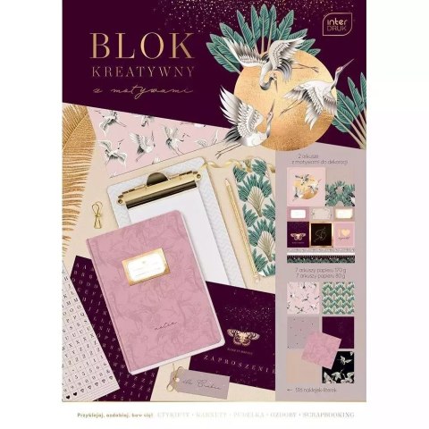 Blok kreatywny z naklejkami A4/14K 80/170G Satin Blok kreatywny z naklejkami A4/14K 80/170G Satin