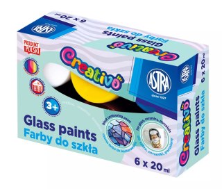 Farby do szkła Astra Creativo 6x20 ml