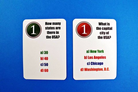 Fun Card English. The USA Quiz