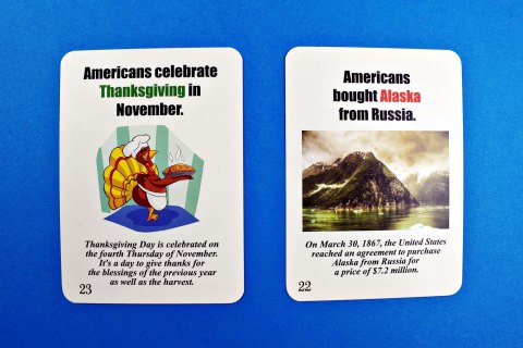 Fun Card English. The USA Quiz