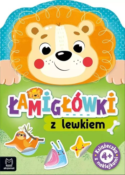 Łamigłówki z lewkiem. Książeczka z naklejkami 4+ Łamigłówki z lewkiem. Książeczka z naklejkami 4+