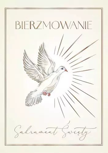 Karnet A5 Bierzmowanie Gołąb Karnet A5 Bierzmowanie Gołąb