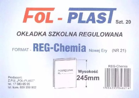Okładka na podręcznik, regulowana. Numer 21 (20 sztuk)