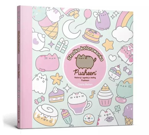 Pusheen. Słodka kolorowanka. Koloruj i zgaduj z kotką Pusheen Pusheen. Słodka kolorowanka. Koloruj i zgaduj z kotką Pusheen