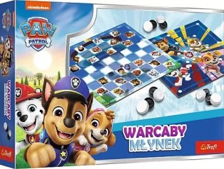 Gra Warcaby Mlynek Trefl Psi Patrol pudełko 12