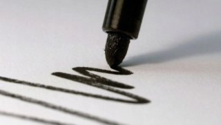 MARKER PERMANENTNY okrągły Kamet GIGANT CZARNY WODOODPORNY PISAK