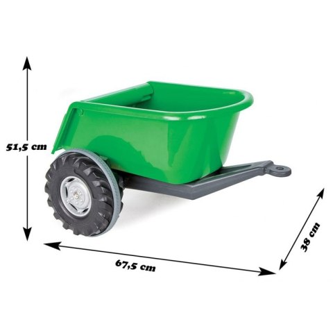 WOOPIE Przyczepka Wywrotka SUPER TARILER Zielona 35 kg WOOPIE Przyczepka Wywrotka SUPER TARILER Zielona 35 kg