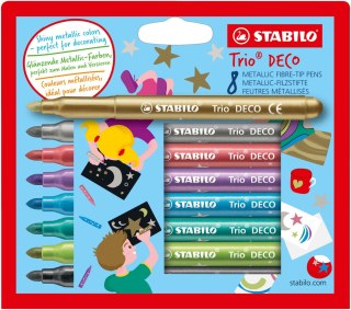 Flamastry Trio Deco (8 sztuk)