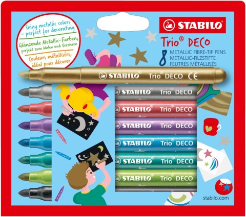 Flamastry Trio Deco (8 sztuk) Flamastry Trio Deco (8 sztuk)