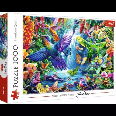 Puzzle 1000 elementów. Kolibry w tropikach Puzzle 1000 elementów. Kolibry w tropikach