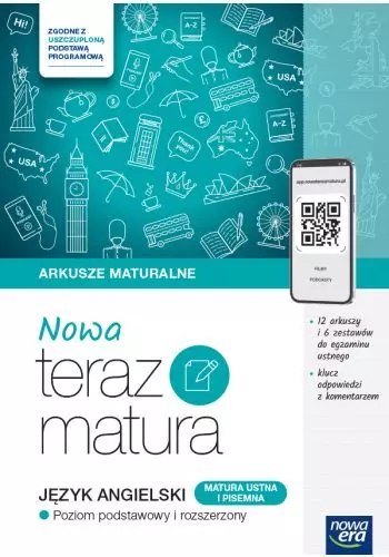 Teraz matura 2024/2025 Język angielski arkusze maturalne poziom podstawowy i rozszerzony Teraz matura 2024/2025 Język angielski arkusze maturalne poziom podstawowy i rozszerzony