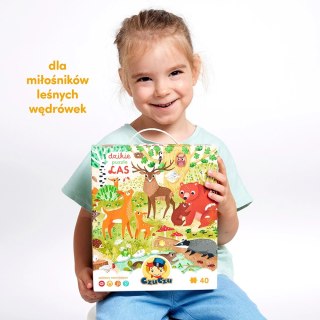Dzikie puzzle 40 elementów. Las