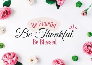 Kartka Be Grateful