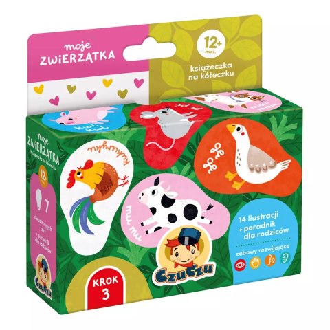 Moje zwierzątka Książeczka na kółeczku dla dzieci 12 mies.CzuCzu Moje zwierzątka Książeczka na kółeczku dla dzieci 12 mies.CzuCzu