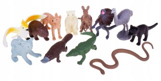 ZESTAW ZWIERZĘTA DZIKIE AUSTRALIA 6-8 CM12 SZTUK