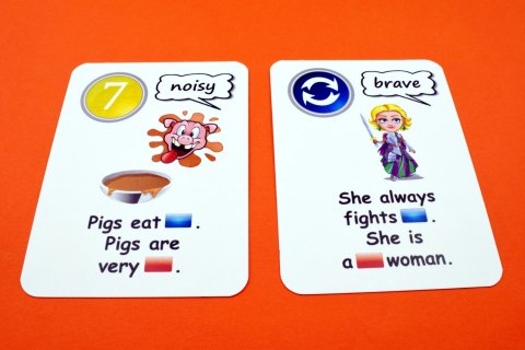 Fun Card English. Adverbs vs Adjectives