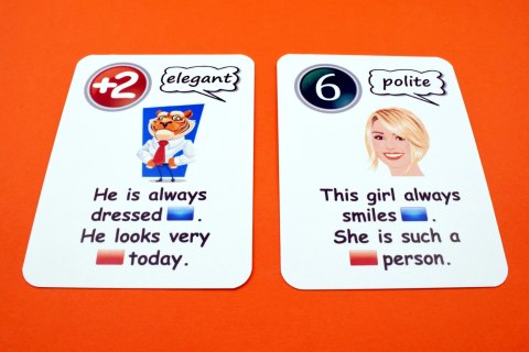Fun Card English. Adverbs vs Adjectives