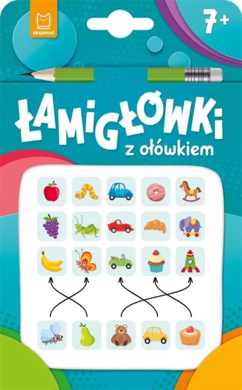 Łamigłówki z ołówkiem 7+ Książeczka turkusowa Łamigłówki z ołówkiem 7+ Książeczka turkusowa