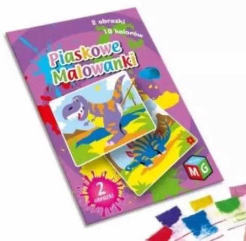 Piaskowe malowanki. Dinozaury Piaskowe malowanki. Dinozaury