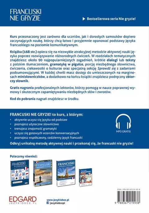 Francuski nie gryzie! A1-A2 + mp3 Francuski nie gryzie! A1-A2 + mp3
