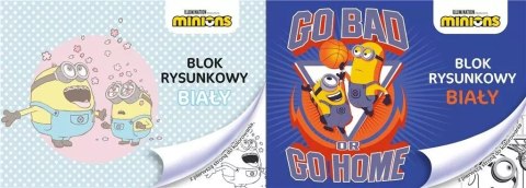 Blok rysunkowy A4/20K biały Minionki Blok rysunkowy A4/20K biały Minionki