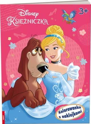 Disney Księżniczki. Kolorowanka z naklejkami