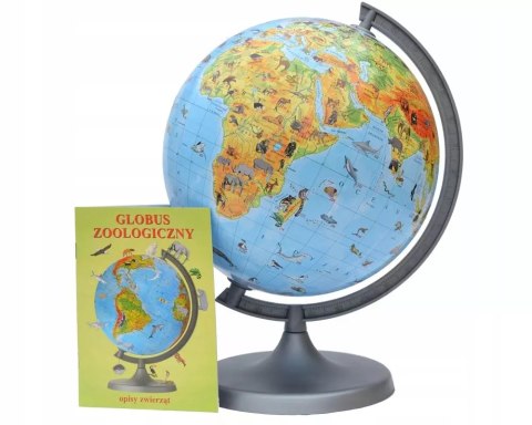 Globus zoologiczny z opisem zwierząt Globus zoologiczny z opisem zwierząt
