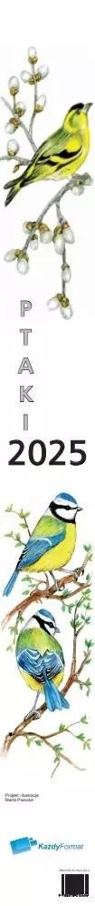 Kalendarz 2025 paskowy ptaki Kalendarz 2025 paskowy ptaki